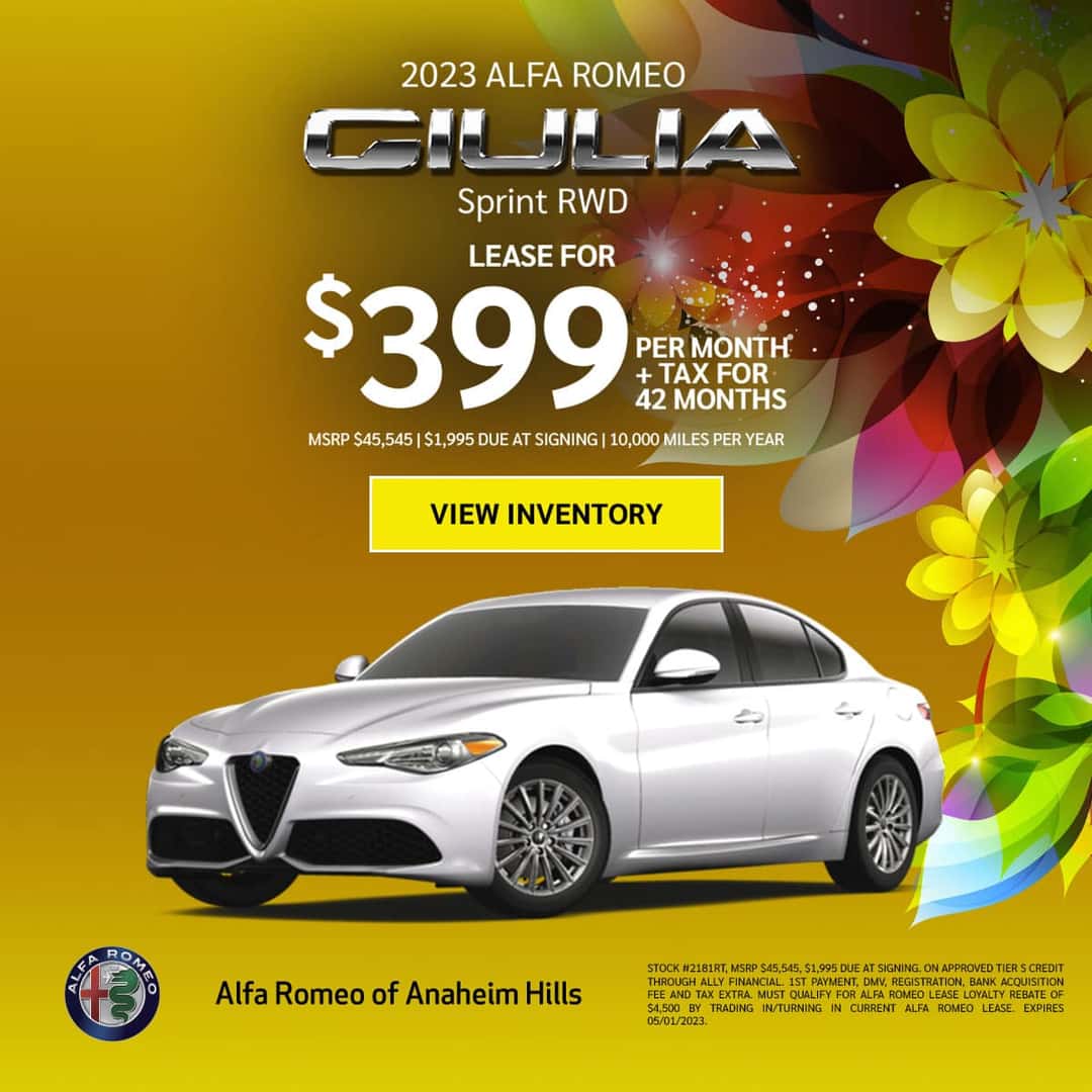 2023 Alfa Romeo Stelvio and Giulia Sale