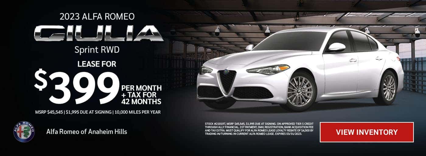 Slider 1400×514 – 2023 Alfa Romfeo Giulia Sprint RWD