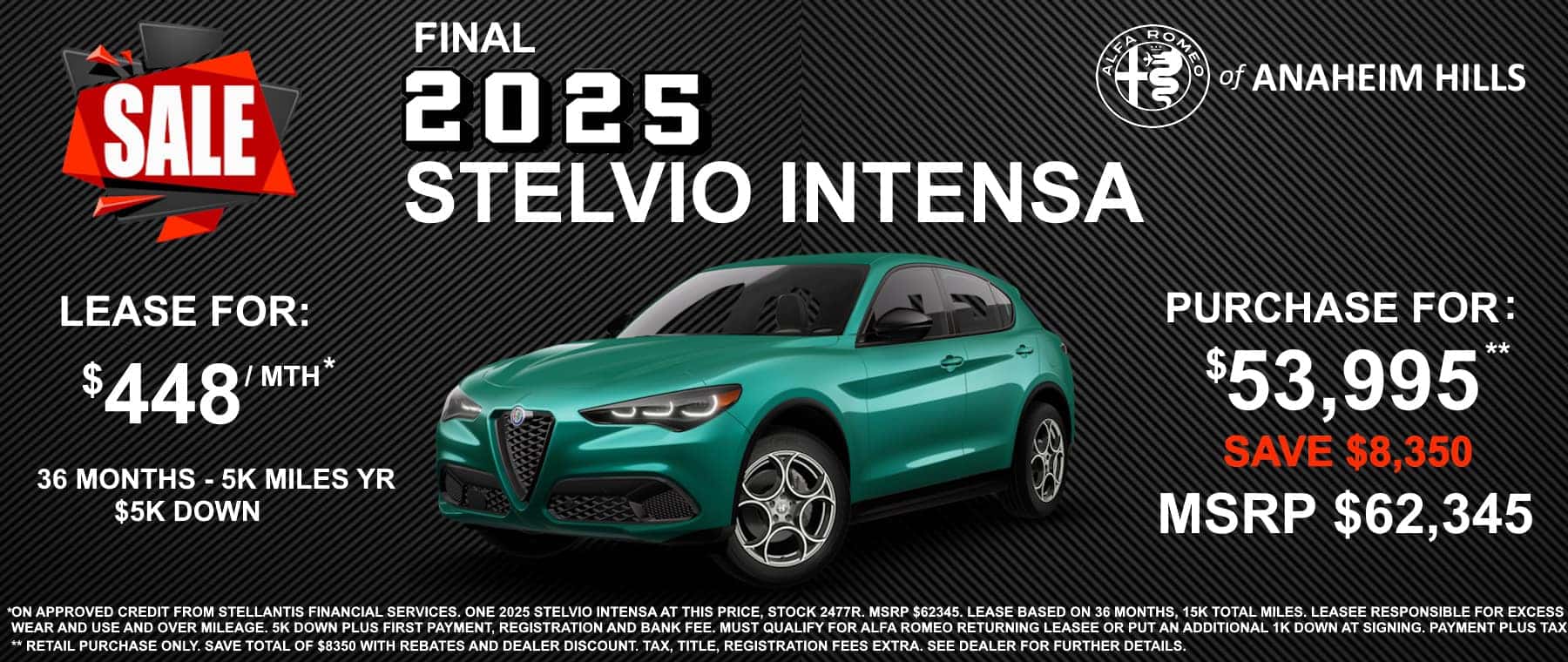 Stelvio intensa offer