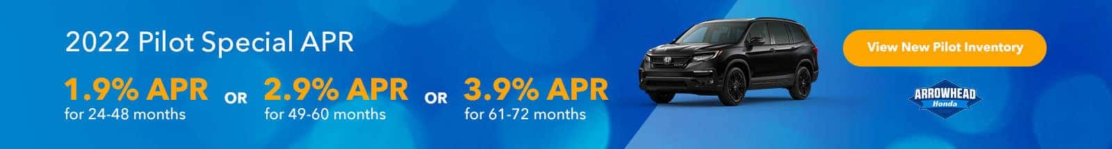 1.9% APR for 24-48 months or 2.9% for 49-60 months or 3.9% for 61-72 months