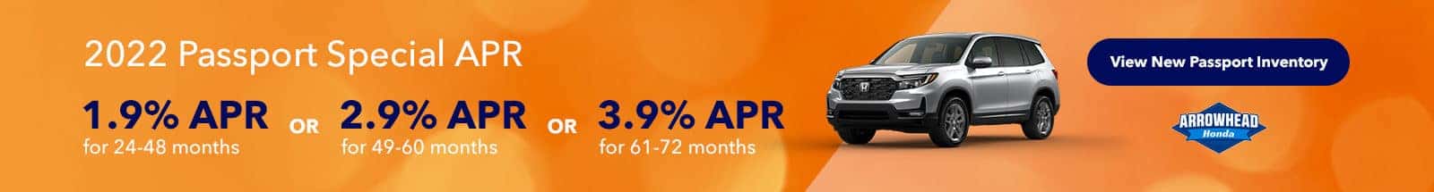 1.9% APR for 24-48 months or 2.9% for 49-60 months or 3.9% for 61-72 months