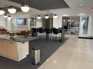 Waiting area with chairs