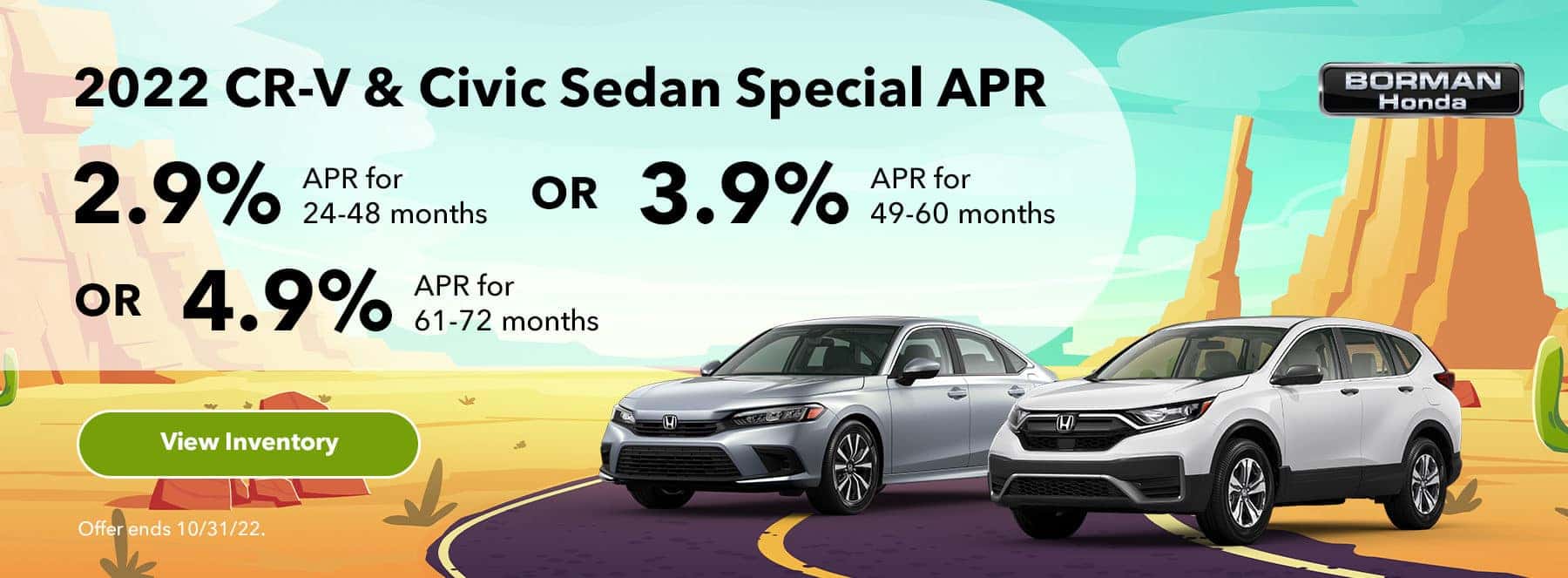 2022 CR-V & Civic Sedan Special APR