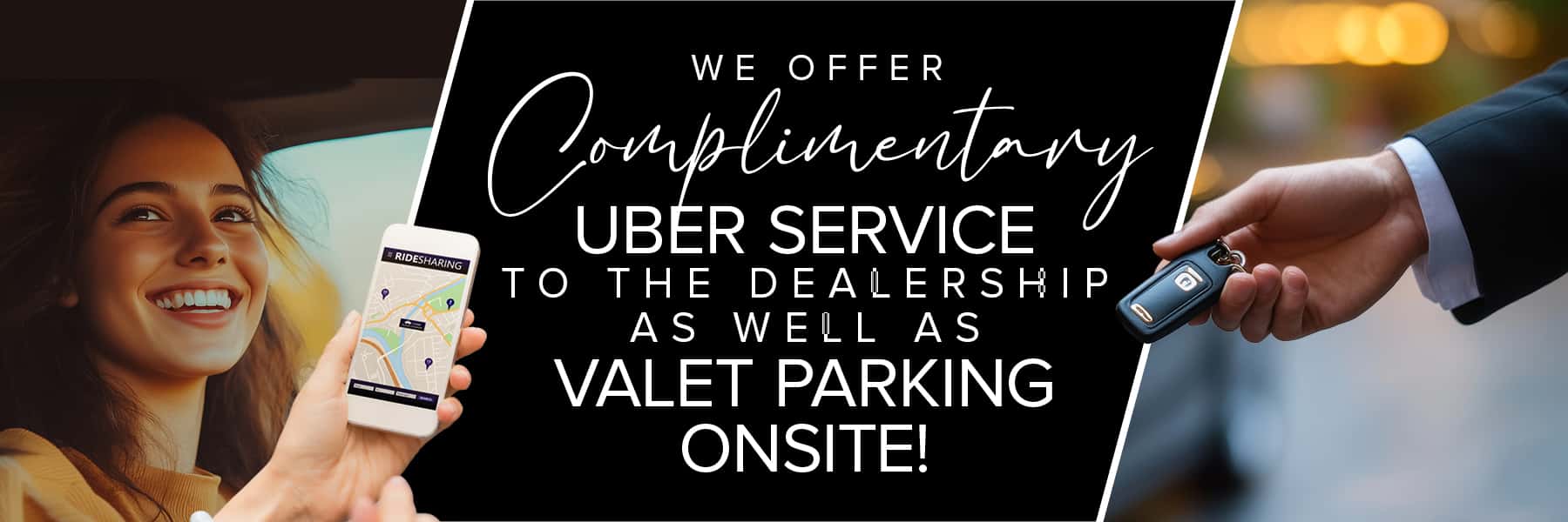 complimentary uber service banner