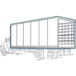 box truck/dry freight body truck