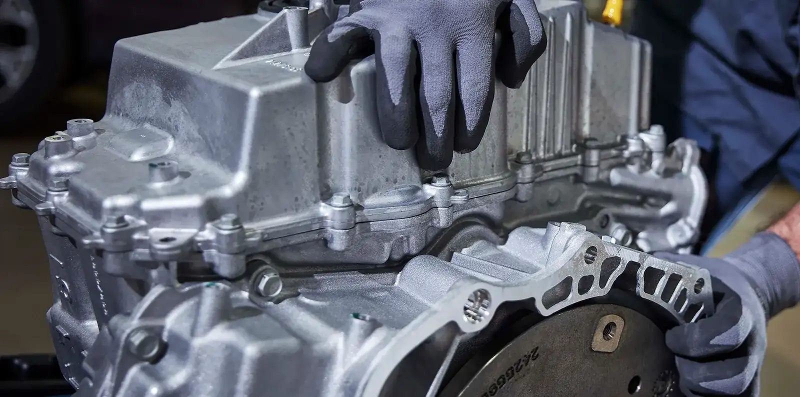Chevrolet Certified Service technician working on an automatic transmission