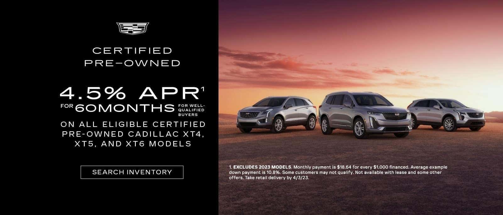 XT4 XT5 XT6 CPO Offer