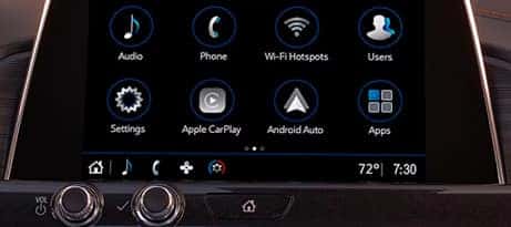8diagonal full-color hd infotainment screen