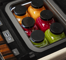 console refrigerator with freezer mode