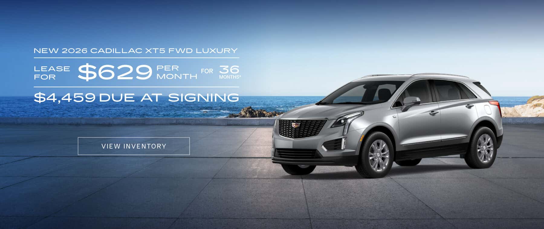 New 2026 Cadillac XT5 FWD Luxury "Lease for $629 a month for 36 months with $4,459 due at signing "