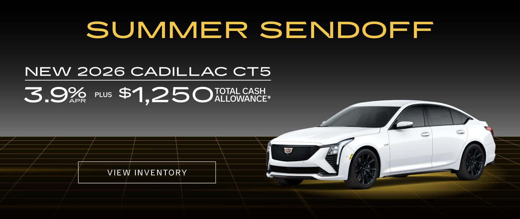 New 2026 Cadillac CT5 3.9% APR Plus $1250 Total Cash Allowance*