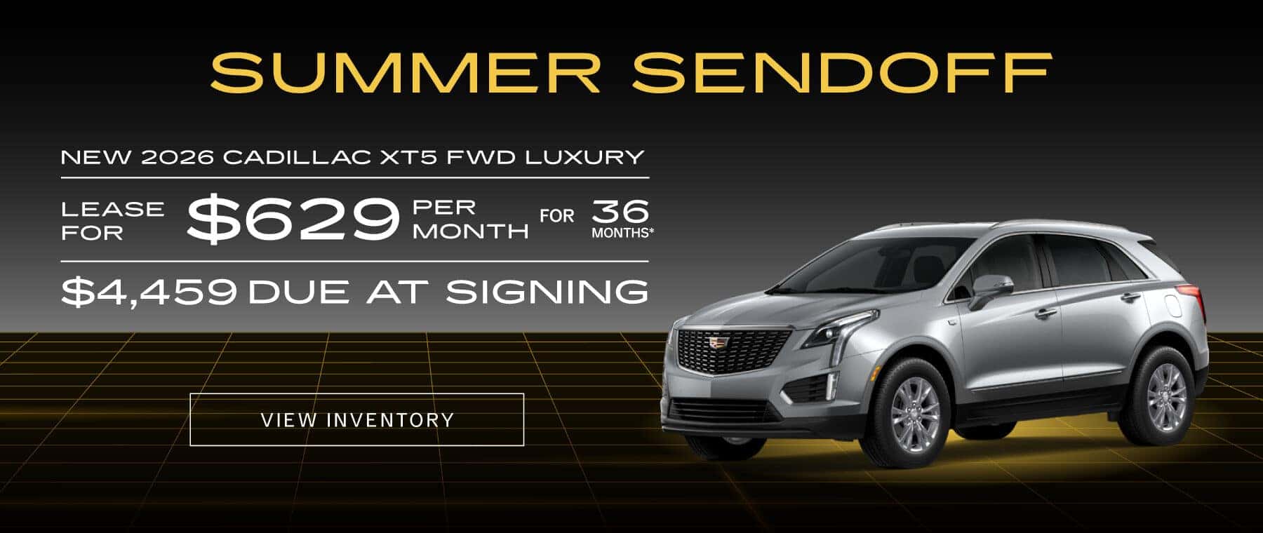 New 2026 Cadillac XT5 FWD Luxury "Lease for $629 a month for 36 months with $4,459 due at signing "