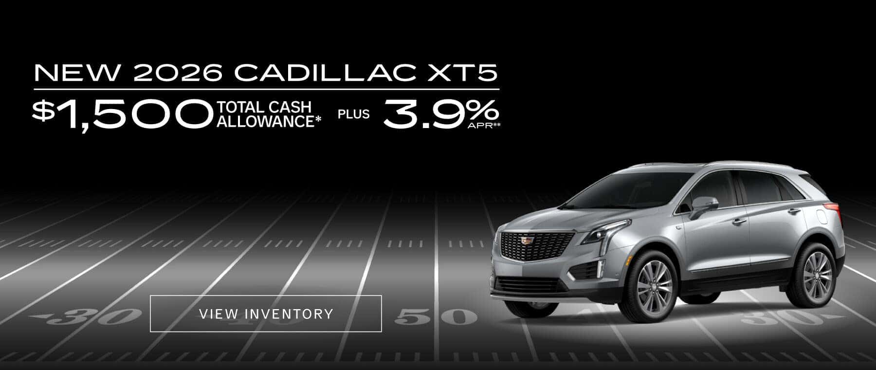 New 2026 Cadillac XT5 $1500 Total Cash Allowance* PLUS 3.9% APR**