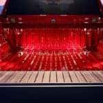 bed of red 2021 chevy silverado