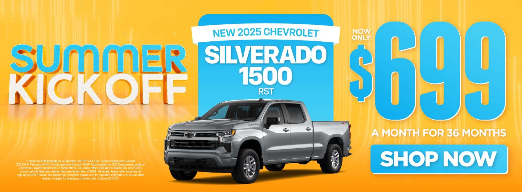 2025 Chevrolet Silverado 1500 RST $699 per month for 36 months*