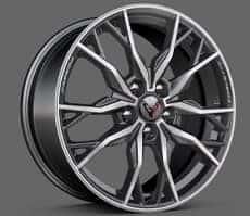 Bright forged-aluminum wheels