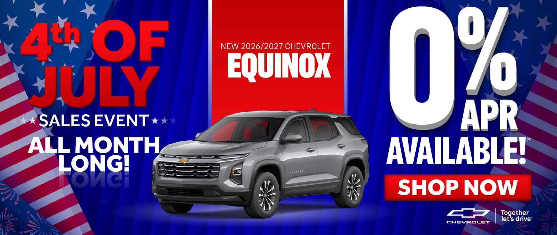 New 2026 and 2027 Chevrolet Equinox 0% APR Available!