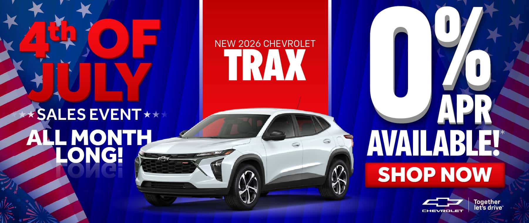 New 2026 Chevrolet Trax 0% APR Available!