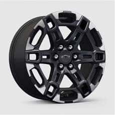 18 High gloss Black with machined face wheel