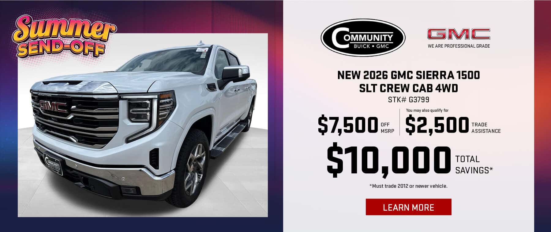 New 2026 GMC Sierra 1500 SLT Crew Cab 4WD