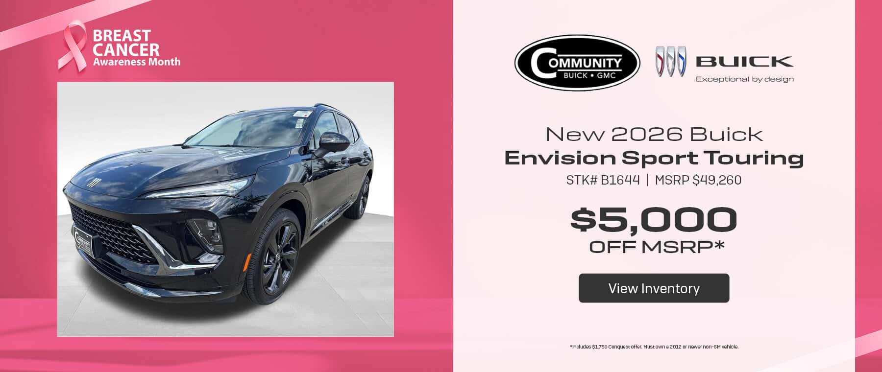 Save on a New 2026 Buick Envision Sport Touring