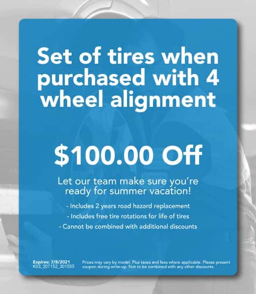 $100 Off Set of Tires