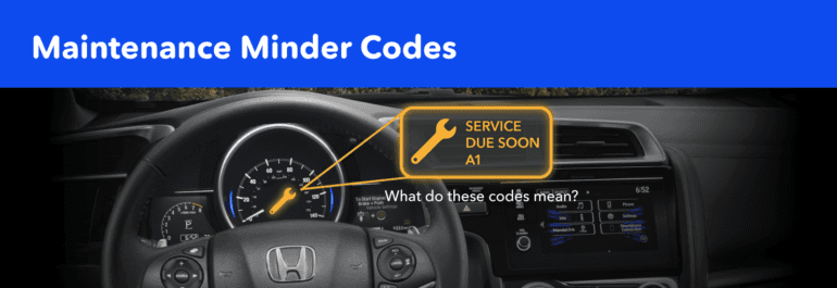 Maintenance Minder Codes | Gary Force Honda