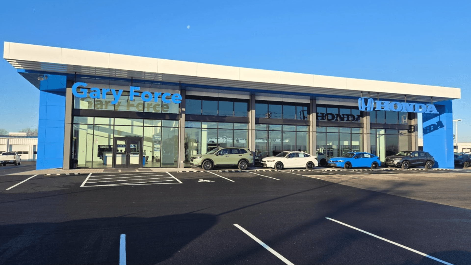 Image of the Gary Force Honda Dealership.