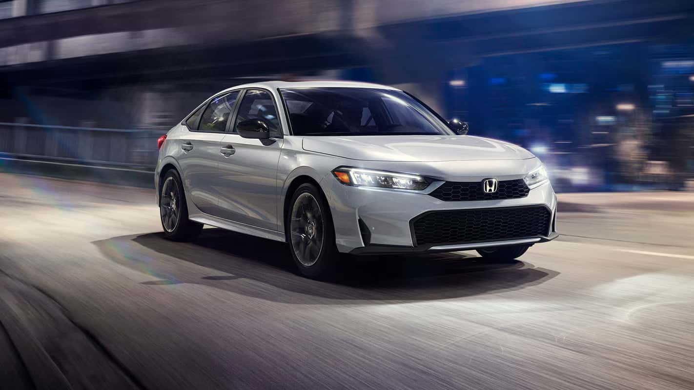 2026 Honda Civic Sport Hybrid silver front exterior