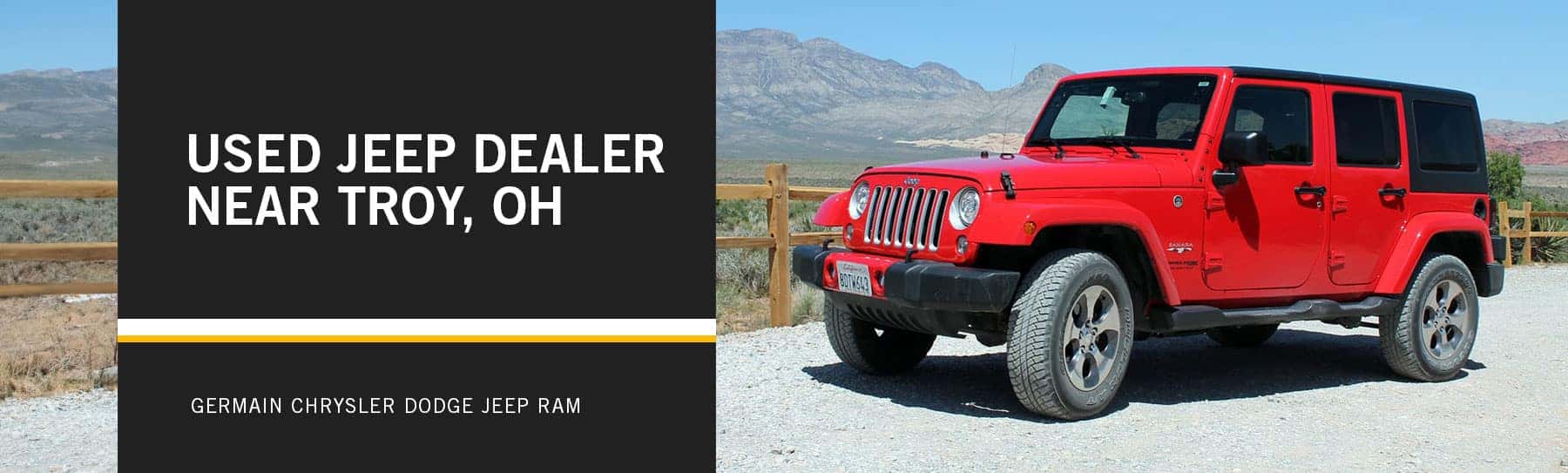 Used Jeep Dealer Near Troy, OH | Germain Chrysler Dodge Jeep Ram