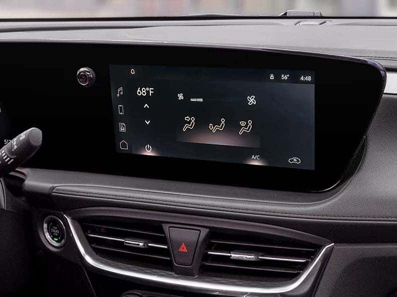 2025 Buick Encore GX dashboard featuring ultrawide digital display and modern infotainment system