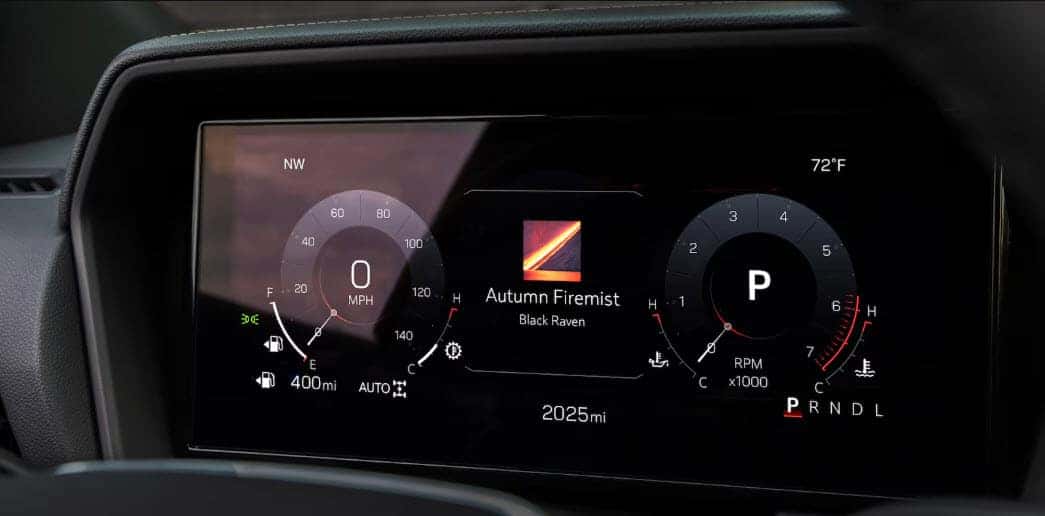 Interior view of the 2025 GMC Terrain