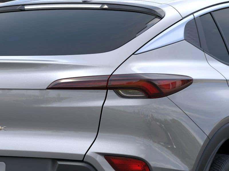 Rear detail of a new Buick Envista showing modern tail light design