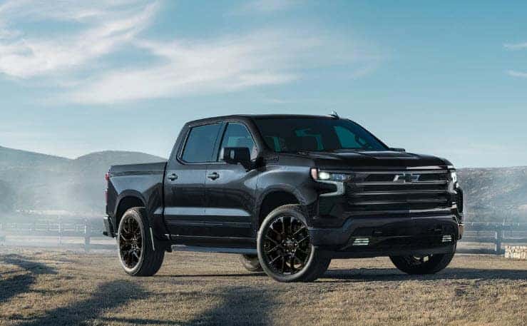 2025 Chevy Silverado 1500 parked outdoors showing front side view