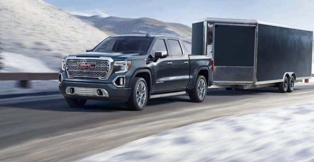 Gas powered GMC Sierra truck for towing and work use