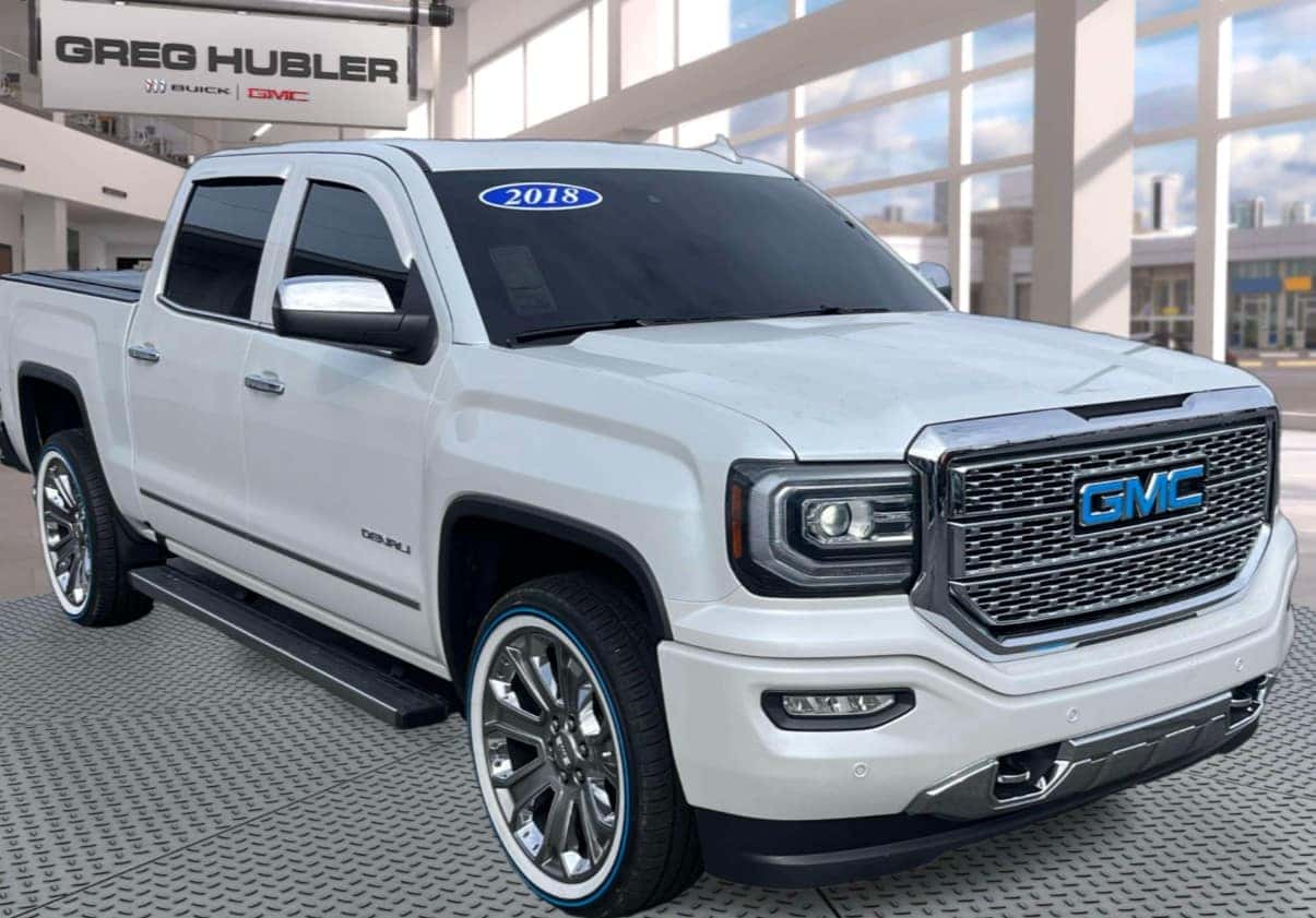 Front view of a used GMC Sierra truck under 30000 dollars