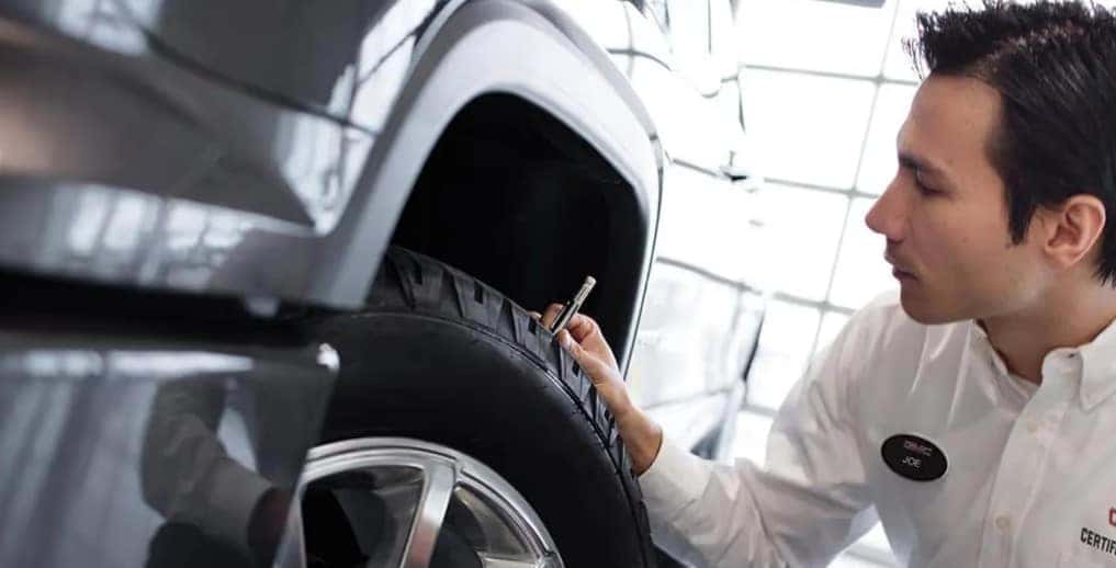 Pre trip winter vehicle inspection for Buick GMC road travel