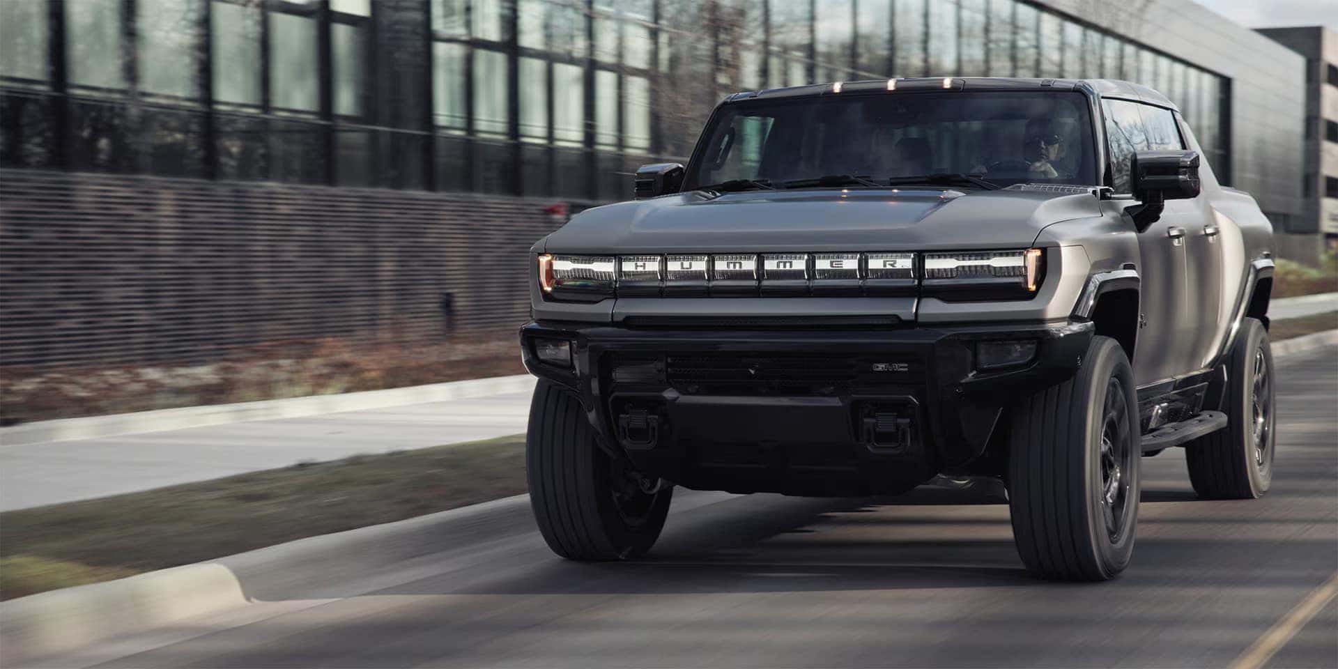 2026 GMC Hummer EV Pickup Driving in Marion Indiana