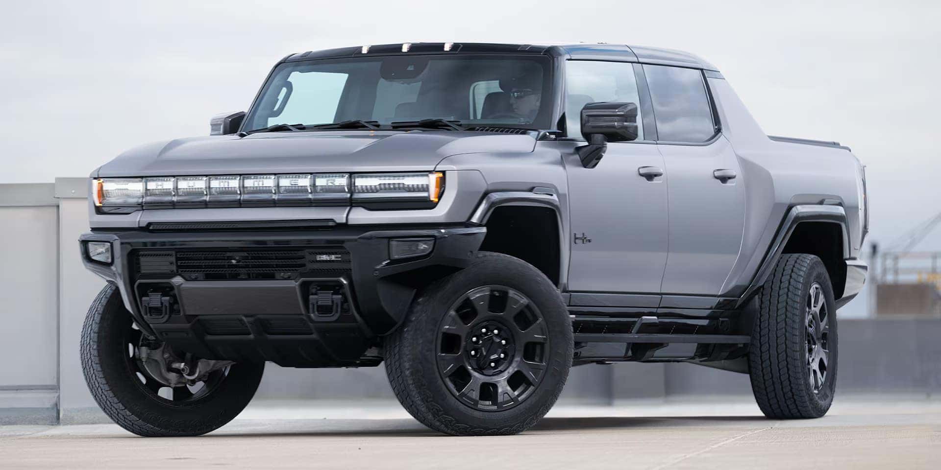 GMC Hummer EV Pickup utilizing CrabWalk and Extract Mode
