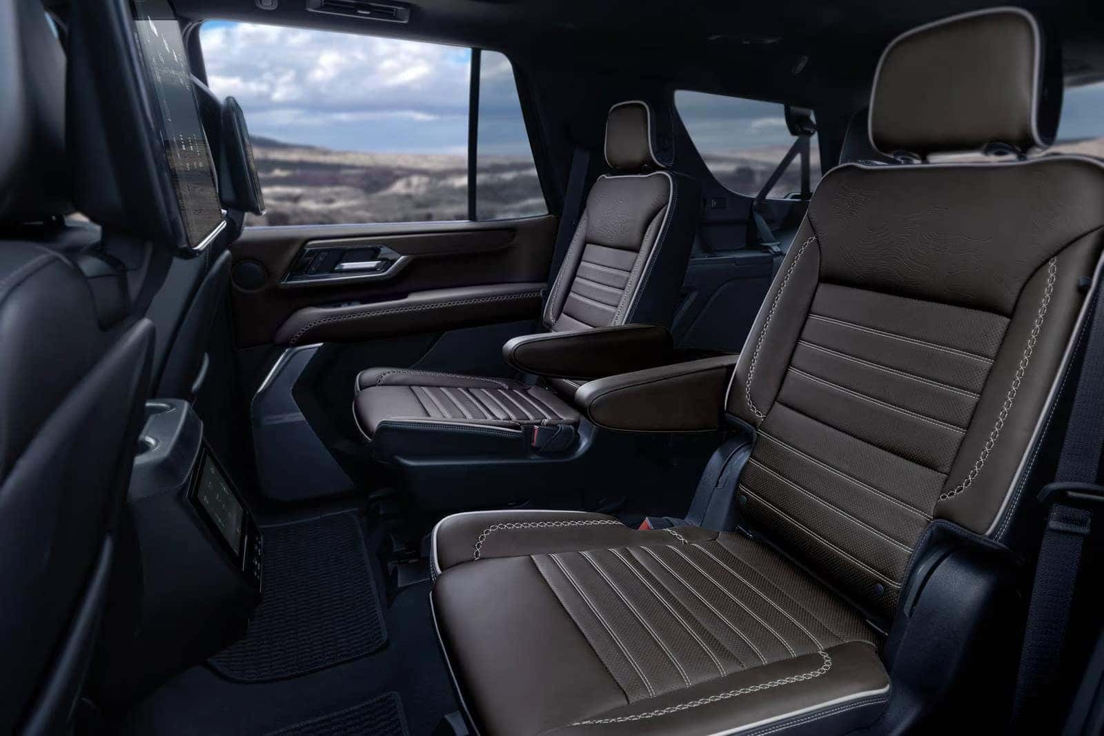The interior of a yukon Denali Ultimate.