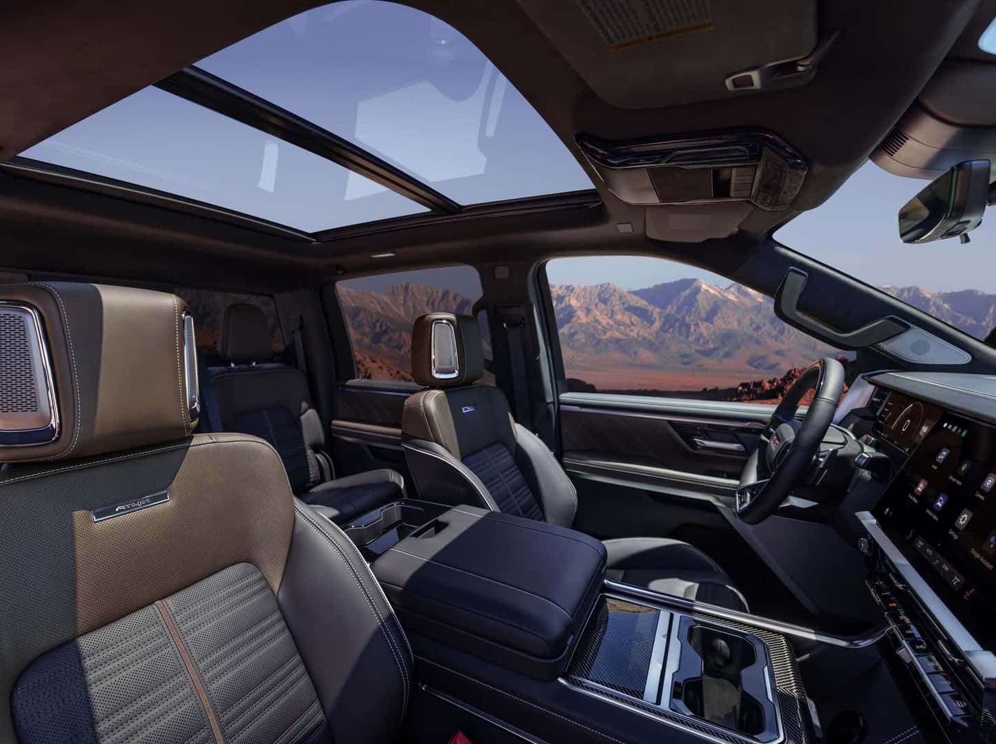 2027 GMC Sierra 1500 and Chevrolet Silverado 1500 interior comparison