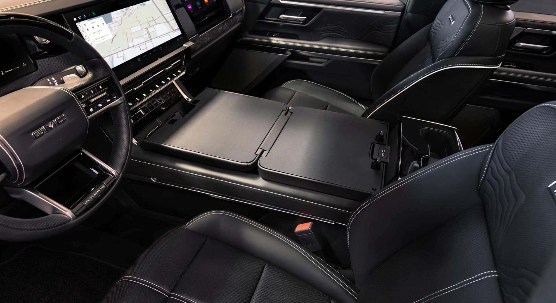 2027 GMC Sierra 1500 interior technology during a workday