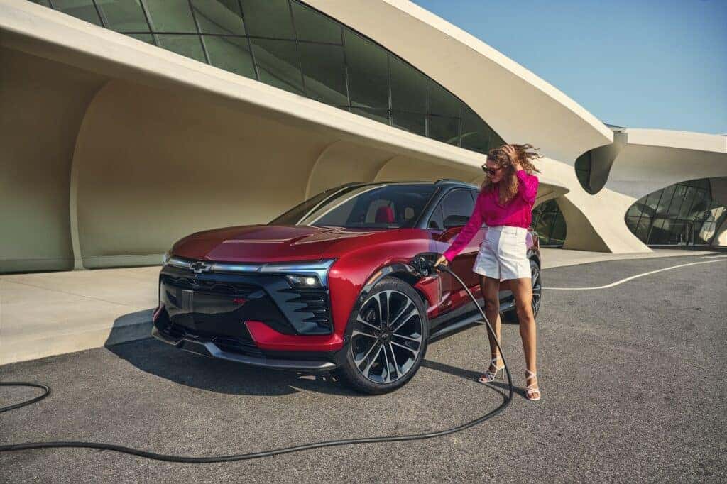 Chevy Blazer EV being charged