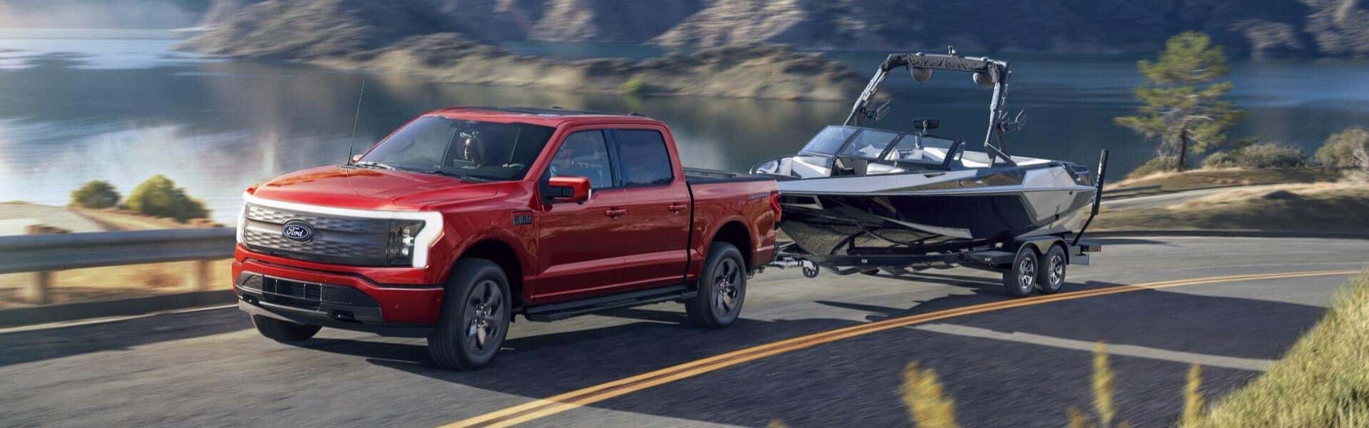 2024 Ford F-150 Lightning Towing A Boat