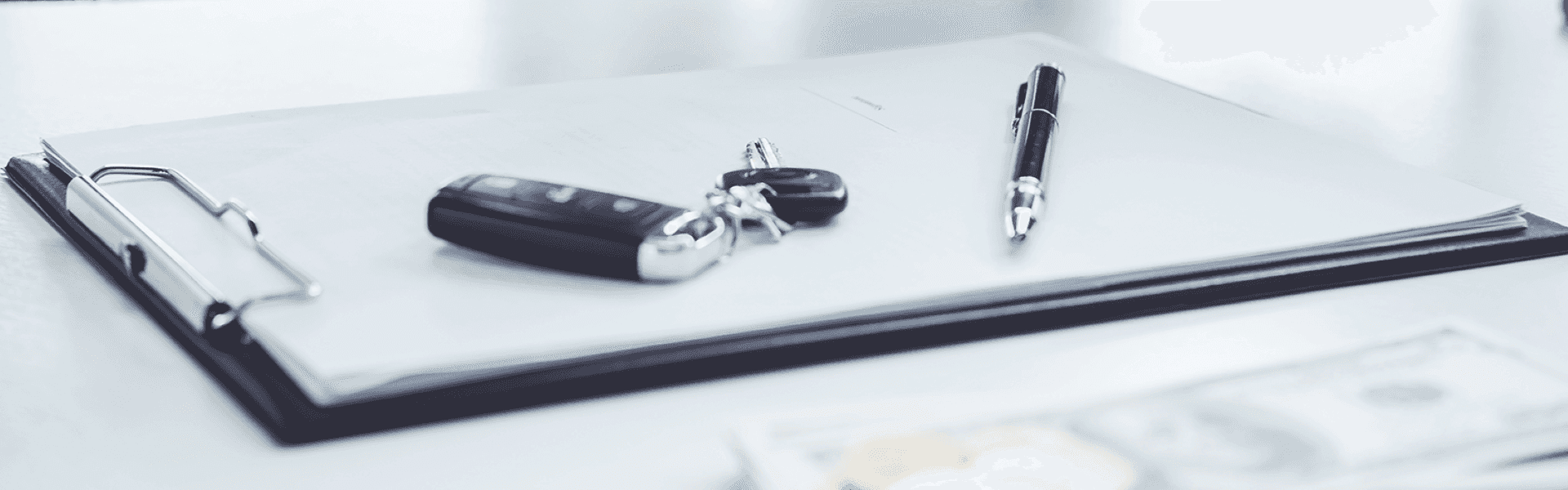 Financing - Contract With Keys Banner
