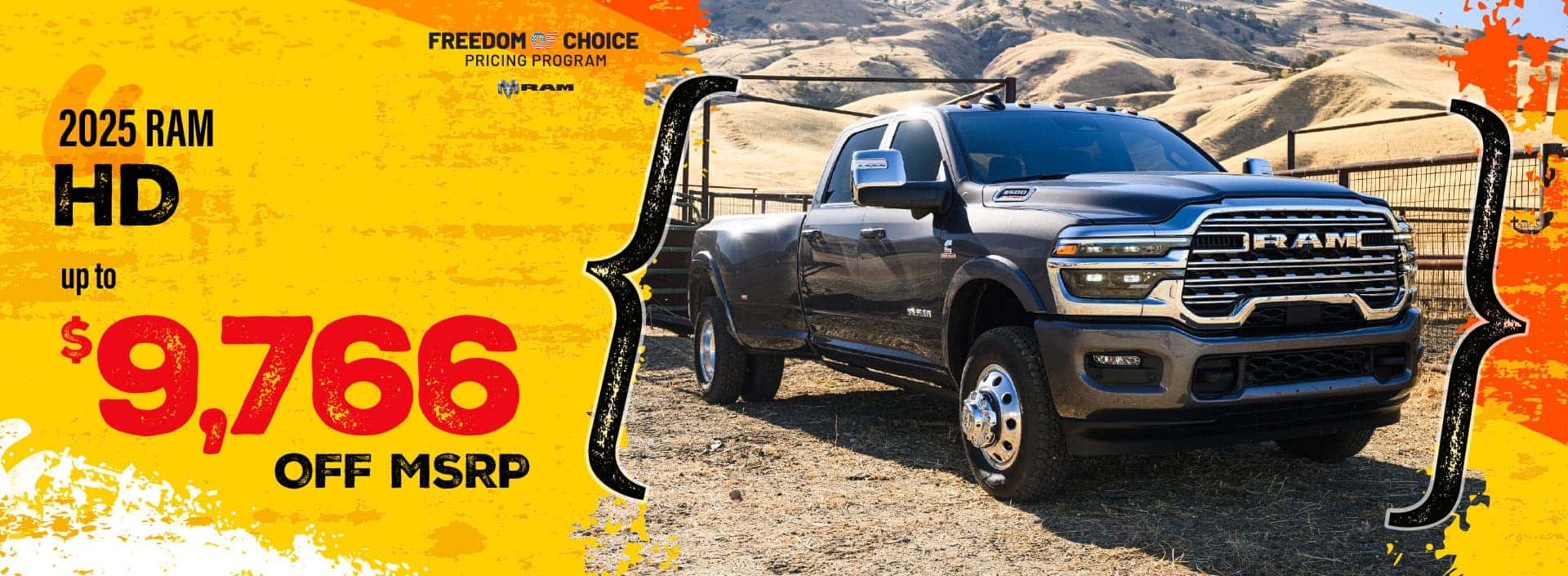 2025 RAM HD - up to $9766 off MSRP