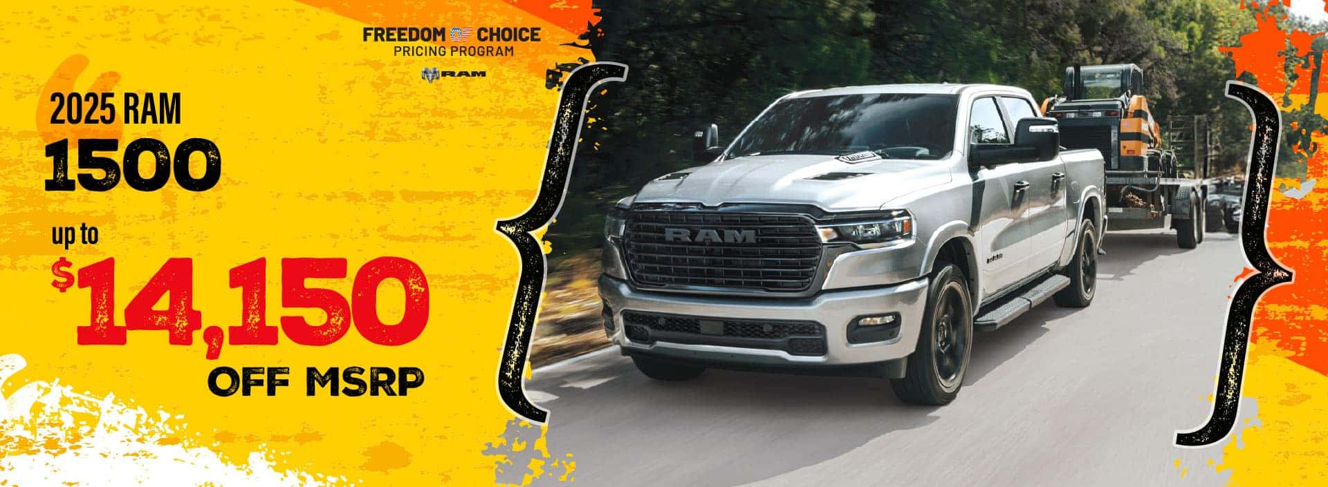 2025 RAM 1500 - up to $14,150 off MSRP