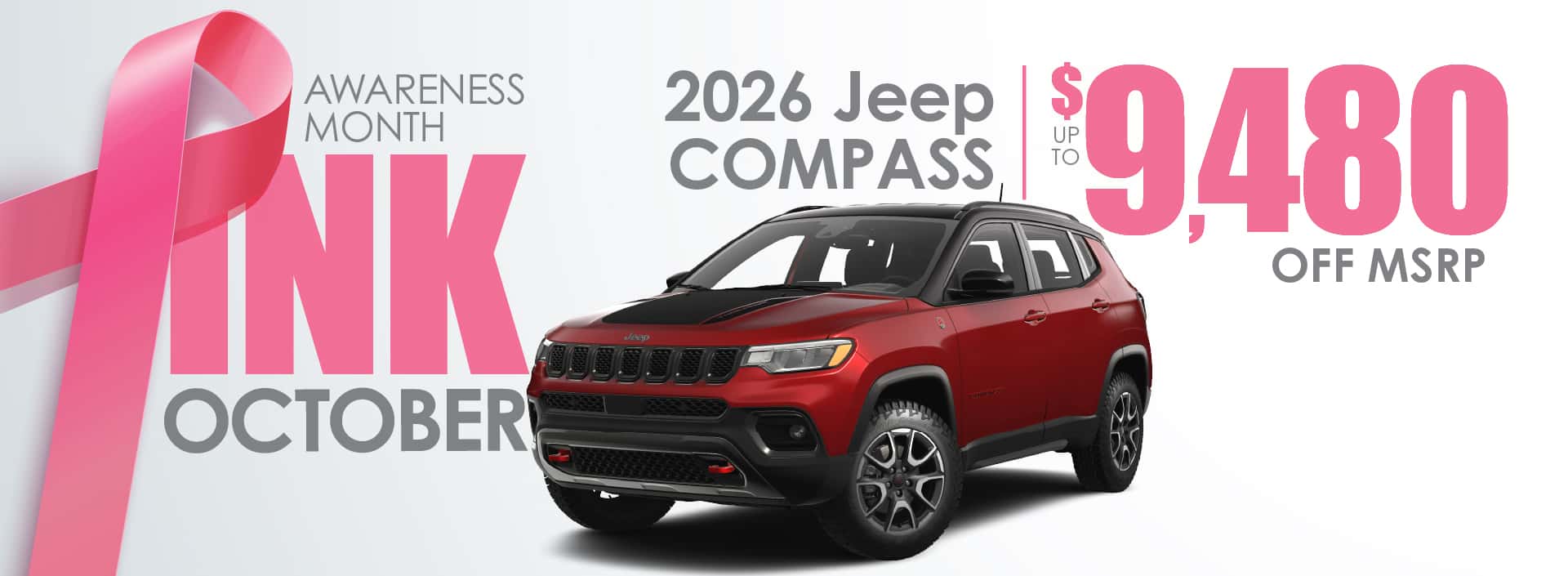 2026 Jeep Compass - up to $9480 off MSRP