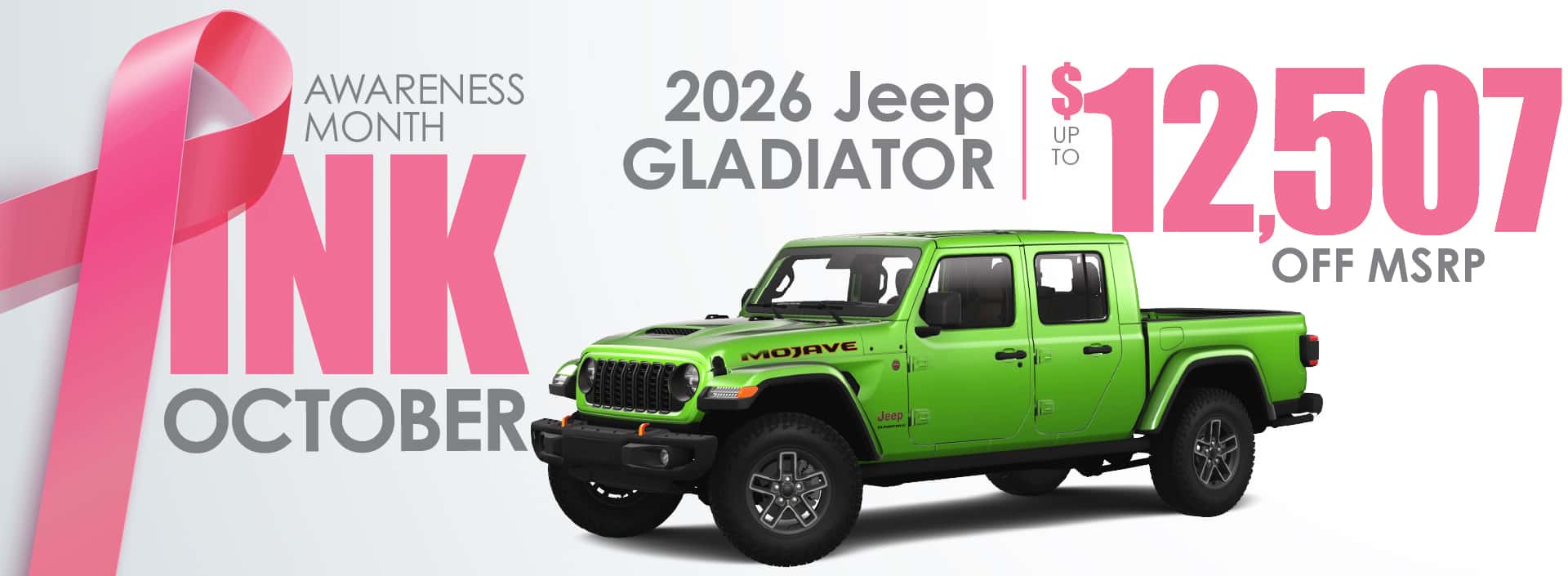 2026 Jeep Gladiator - up to $12,507 off MSRP