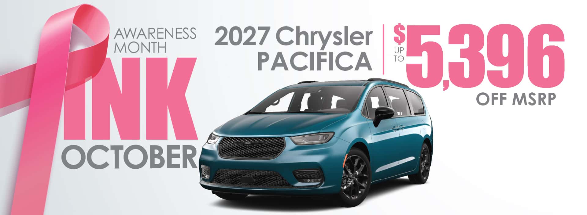 2027 Chrysler Pacifica - up to $5,396 off MSRP